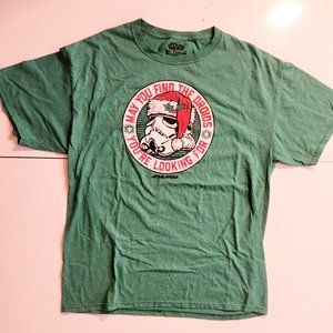 Star Wars May You Find The Droids Christmas T-Shirt Green Size Large